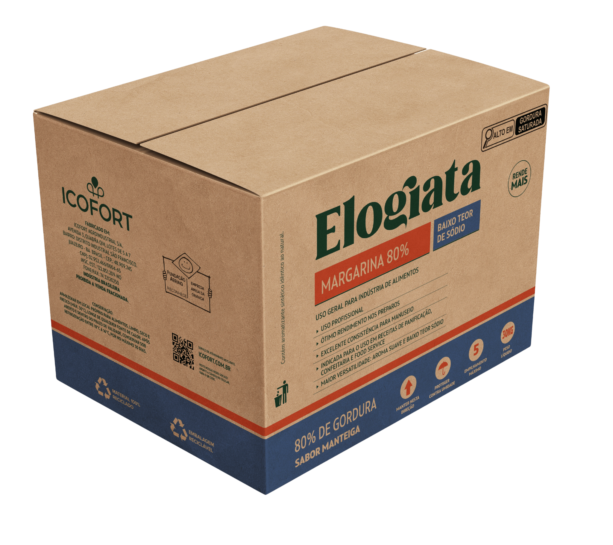 Margarina 80% - Baixo teor de sódio