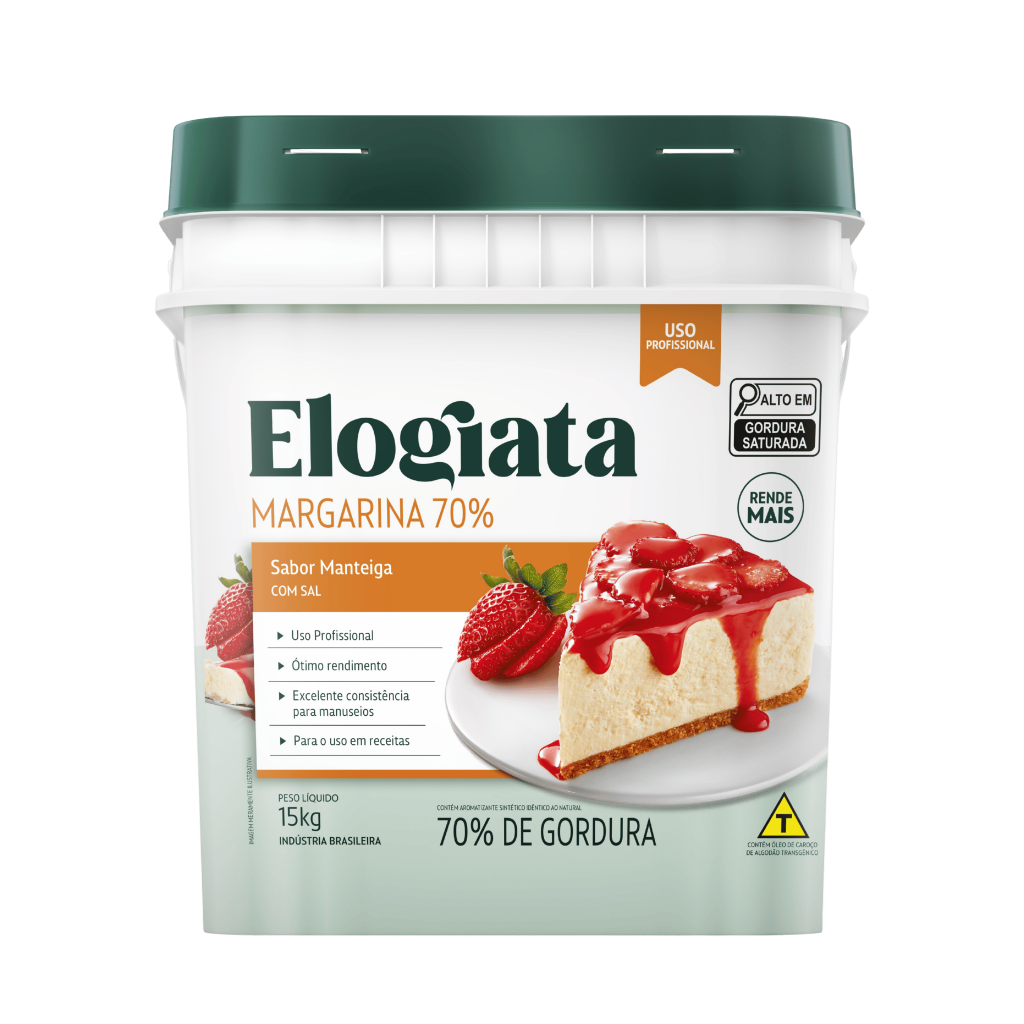 balde margarina 70% - 15kg