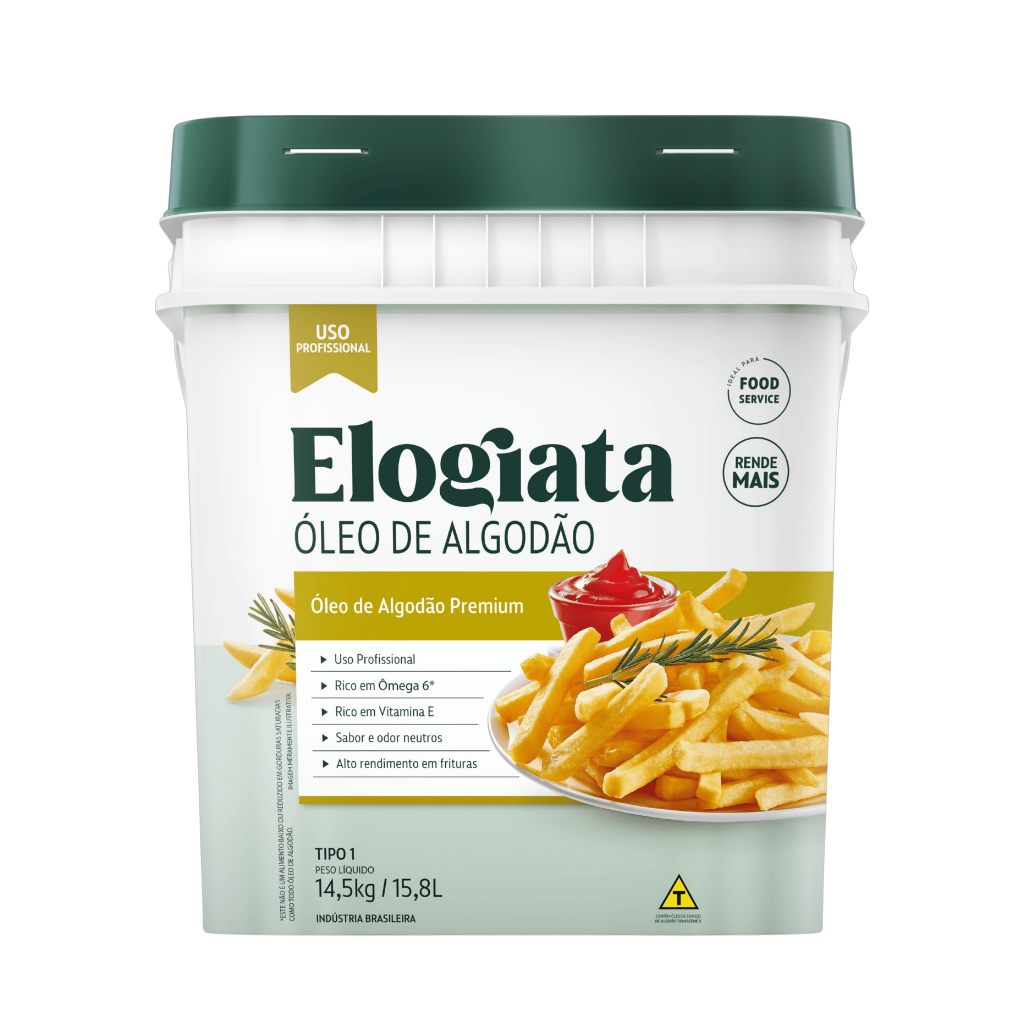 Balde óleo de algodão