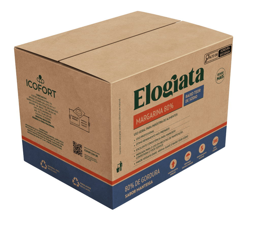 Caixa margarina 80% -baixo teor de sódio